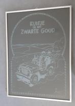 Kuifje - gravure in glas - Het Zwarte Goud, Ophalen of Verzenden, Kuifje, Zo goed als nieuw, Overige typen