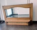 Prachtige antieke eiken spiegel facet 115 x 75 cm, Ophalen, Rechthoekig
