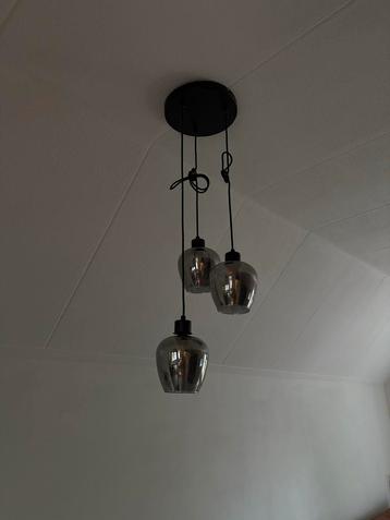 Design Hanglamp Smoke Glas 3-Lichts beschikbaar voor biedingen