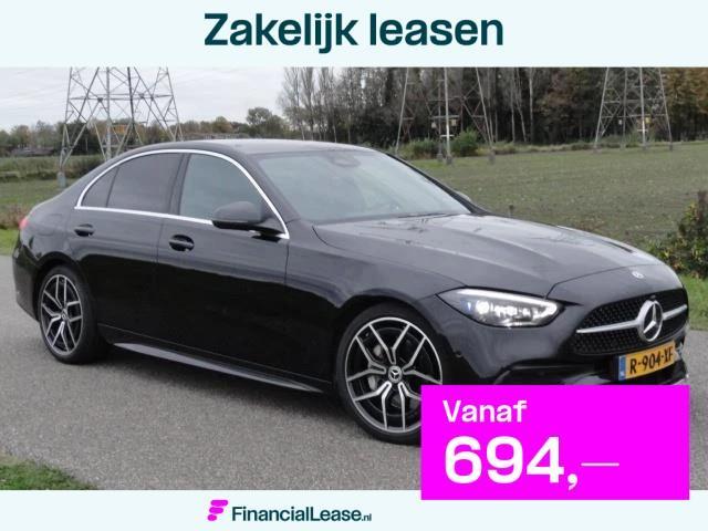 Mercedes-Benz C-klasse 220 d AMG Line Full Option CAMERA I N, Auto's, Mercedes-Benz, Bedrijf, Lease, Financial lease, C-Klasse