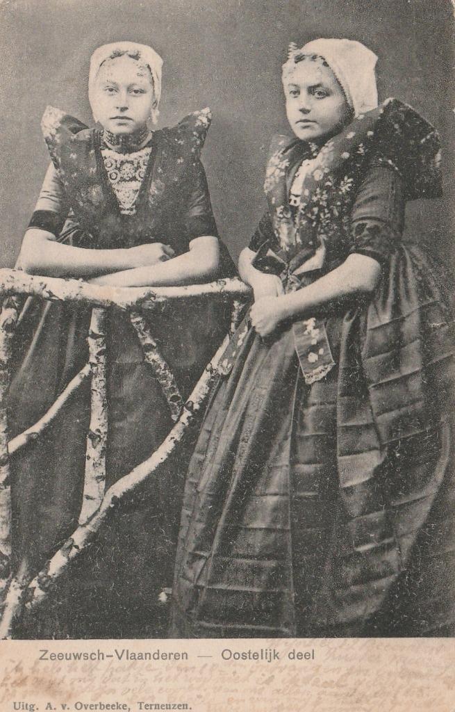 AXEL Klederdracht Zeeuwsch Vlaanderen Oostelijk Deel 1903, Verzamelen, Ansichtkaarten | Nederland, Gelopen, Zeeland, Voor 1920