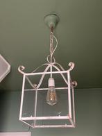 Brocante landelijke lantaarn -hanglamp, Huis en Inrichting, Lampen | Hanglampen, Ophalen of Verzenden, Gebruikt, Metaal, Minder dan 50 cm