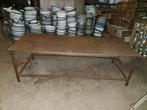 Tafel metalen werktafel decoratie, Antiek en Kunst, Curiosa en Brocante, Ophalen
