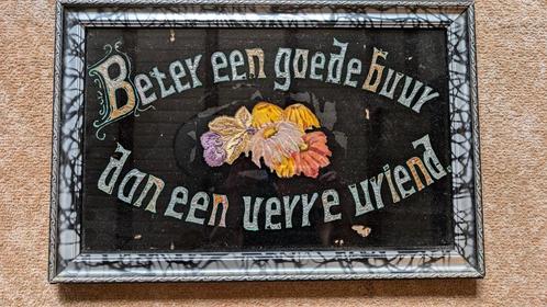 Achter glas schilderij, Antiek en Kunst, Kunst | Schilderijen | Klassiek, Ophalen of Verzenden