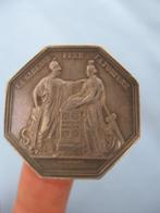 Zilveren medaille legpenning – 1880 - bodemvondst, Antiek en Kunst, Antiek | Goud en Zilver, Ophalen of Verzenden, Zilver