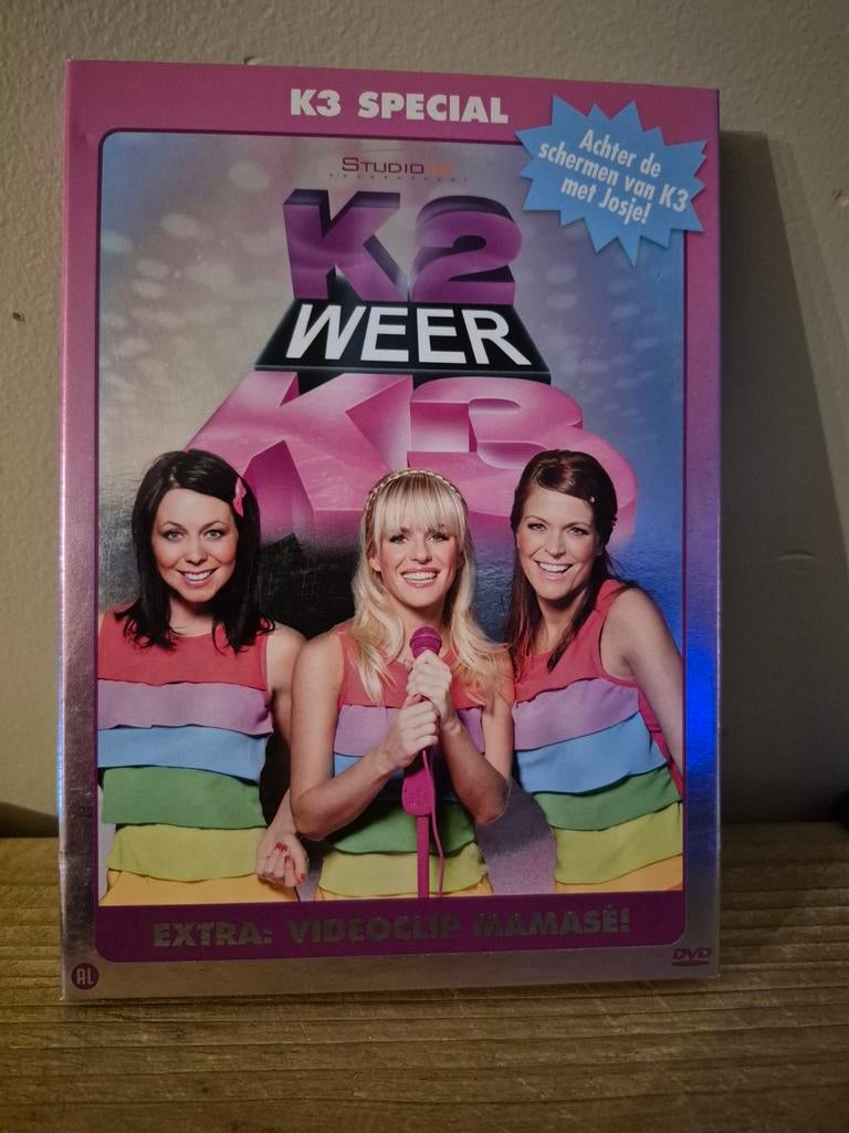 Dvd "K2 weer K3" show van K3 met Josje, Alle leeftijden, Ophalen of Verzenden, Zo goed als nieuw