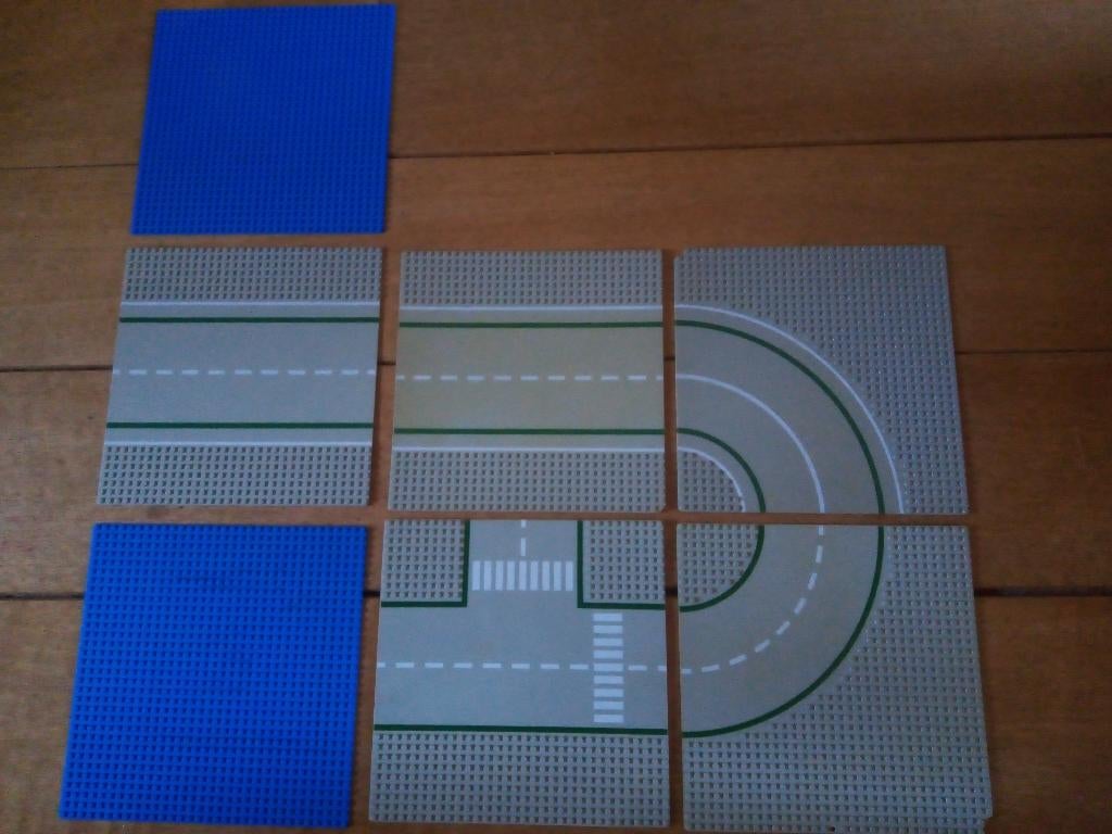 Wegenplaten van Lego, Lego weg en blauwe grondplaten, Kinderen en Baby's, Speelgoed | Duplo en Lego, Ophalen of Verzenden, Gebruikt