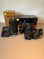 Nikon D3500 spiegelreflexcamera met 2 lenzen, Gebruikt, Spiegelreflex, Ophalen of Verzenden, Nikon