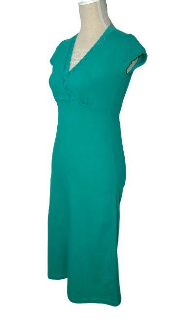 Carola van Benthum jurkje, jurk, groen, Mt. S, Kleding | Dames, Jurken, Zo goed als nieuw, Maat 36 (S), Groen, Knielengte, Verzenden