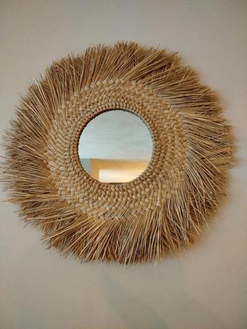 Bohemian/ibiza style rieten spiegel  beschikbaar voor biedingen