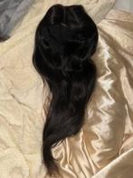 Raw Indian Glueless Wig / Pruik Zwart 20”, Sieraden, Tassen en Uiterlijk, Ophalen of Verzenden, Zo goed als nieuw, Pruik of Haarverlenging