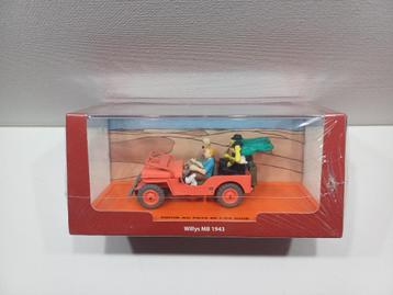 Jeep Willys Tintin Land of Black Gold 1:43 Resin Sealed beschikbaar voor biedingen