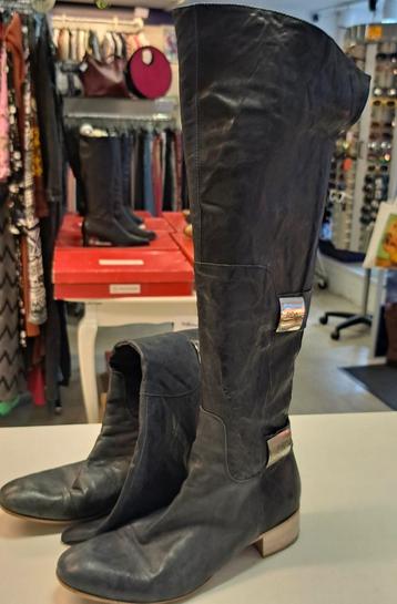 Roberto D'Angelo donker blauwe overknee laarzen 40 nr 43618 beschikbaar voor biedingen