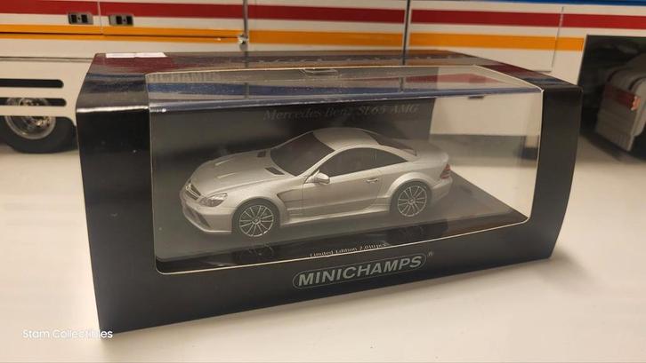 Minichamps Mercedes-Benz R230 SL65 AMG Black Series -  2009, Hobby en Vrije tijd, Modelauto's | 1:43, Zo goed als nieuw, Auto