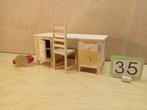 Miniatuur bureau 1:12, Verzamelen, Poppenhuizen en Toebehoren, Ophalen of Verzenden, Zo goed als nieuw, Poppenhuis