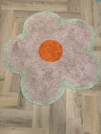 Bloem Vloerkleed Rond - 100cm - Zo Goed Als Nieuw, 100 tot 150 cm, Beige, Rond, Zo goed als nieuw