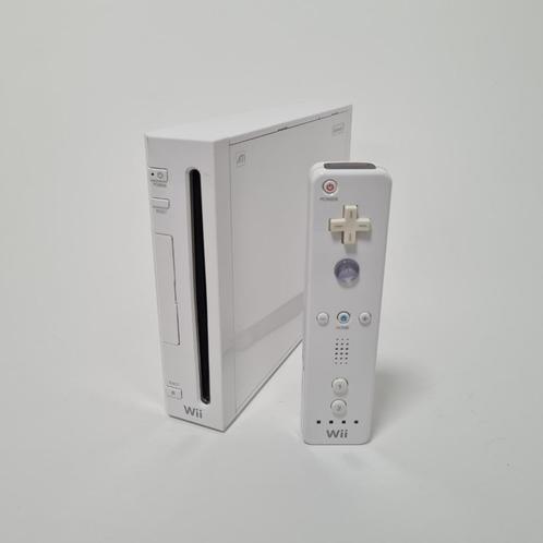 Nintendo Wii Wit met Controller en Kabels, Spelcomputers en Games, Spelcomputers | Nintendo Wii, Gebruikt, Met 1 controller, Ophalen of Verzenden