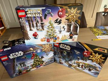 Lego 3 x Star Wars adventskalenders beschikbaar voor biedingen