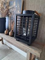 Grote zwarte lantaarn van Braxton Home Collection., 25 tot 50 cm, Zwart, Ophalen of Verzenden, Zo goed als nieuw