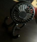 Draagbare oplaadbare ventilator (verstelbaar 3 snelheden), Ophalen of Verzenden, Zo goed als nieuw, Tafelventilator