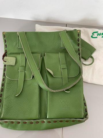 Appelgroene leren tas  beschikbaar voor biedingen