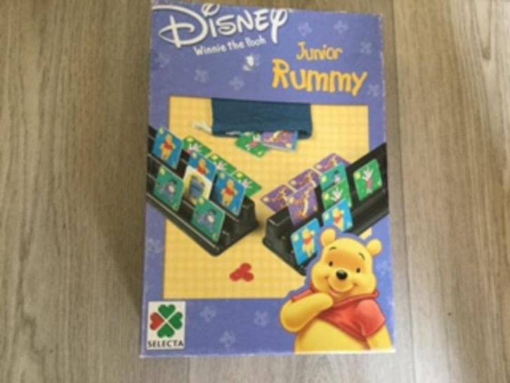 Junior Rummy Spel Winnie the Pooh, Hobby en Vrije tijd, Gezelschapsspellen | Bordspellen, Gebruikt, Een of twee spelers, Drie of vier spelers