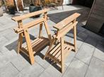 Ikea schragen MITTBACK berken twee stuks, Ophalen, Gebruikt