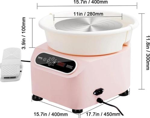 450W - 11inch - Keramiek aardewerk wiel, Hobby en Vrije tijd, Overige Hobby en Vrije tijd, Nieuw, Verzenden