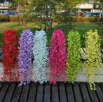 Kunst Wisteria Hangplant Nep Bloemen Kunstplant Blauweregen, Verzenden, Nieuw