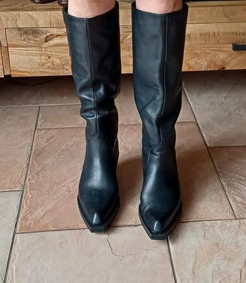 ZARA laarzen zwart leer nieuw 39 beschikbaar voor biedingen