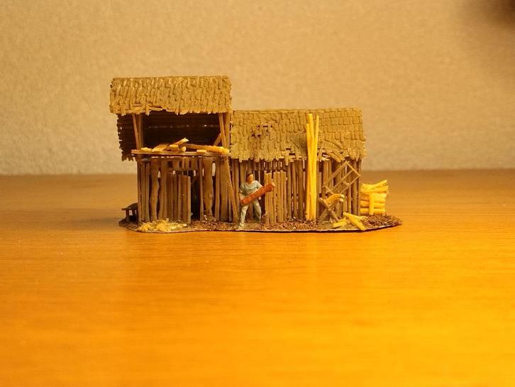 Faller B-286 - Houtschuur, Hobby en Vrije tijd, Modeltreinen | H0, Gebruikt, Brug, Tunnel of Gebouw, Gelijkstroom of Wisselstroom