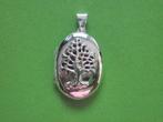 Mooi Zilveren Medaillon met Levensboom, Sieraden, Tassen en Uiterlijk, Antieke sieraden, Verzenden, Zilver, Hanger