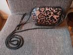 Nieuw: tasje panter zwart bruin - clutch luipaard tas klein, Ophalen of Verzenden, Nieuw, Bruin