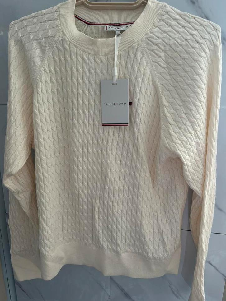 Tommy Hilfiger, Kleding | Dames, Truien en Vesten, Nieuw, Maat 36 (S), Beige, Ophalen of Verzenden