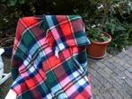 mooie wollen geruite plaid 150x140 cm zgan kerst, Huis en Inrichting, Woonaccessoires | Plaids en Woondekens, Ophalen of Verzenden