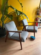 2x IKEA EKENÄSET fauteuils - Retro Scandinavisch Design, Ophalen, Twee, Zo goed als nieuw, Grijs