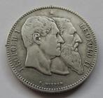 Belgie 2 franc, 1880 50th Anniversary of Independence, Verzenden, België, Zilver