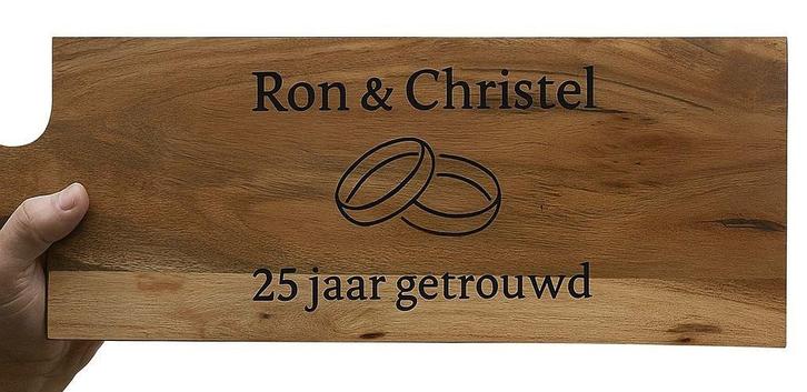 graveren gepersonaliseerd cadeau of geschenk, Huis en Inrichting, Woonaccessoires | Tekstborden en Spreuken, Nieuw, Ophalen of Verzenden
