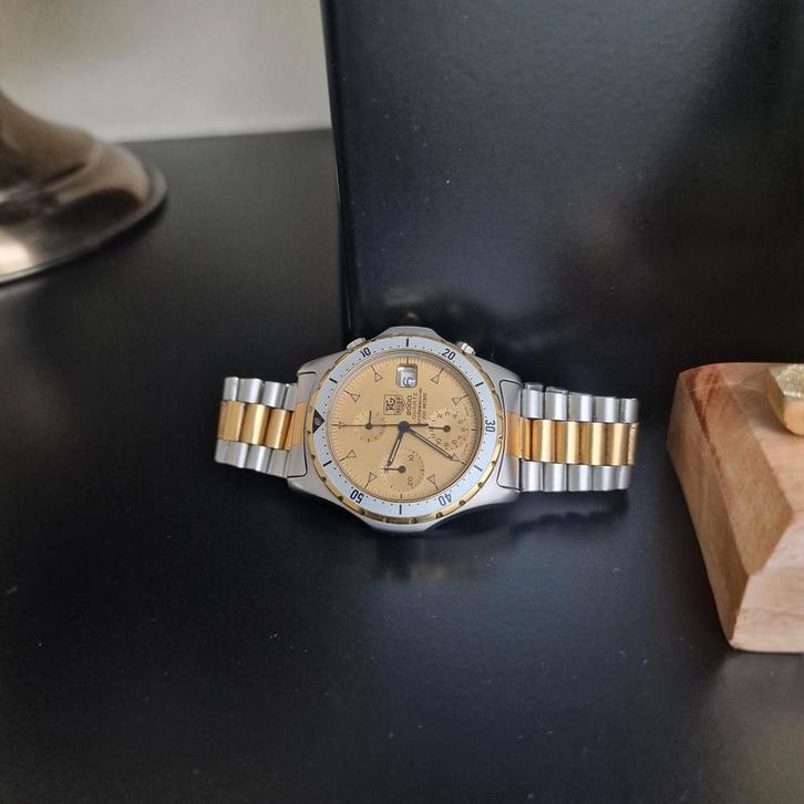 Tag Heuer 2000 Chronograaf, Sieraden, Tassen en Uiterlijk, Horloges | Heren, Gebruikt, TAG Heuer, Staal, Ophalen of Verzenden
