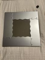 Spiegel 33x33 cm van Studio Eldik mat chroom, Minder dan 50 cm, Vierkant, Ophalen of Verzenden, Zo goed als nieuw