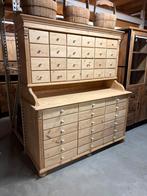 Oud grenen apothekers wand kast - direct leverbaar!, Huis en Inrichting, 5 laden of meer, 150 tot 200 cm, Ophalen of Verzenden