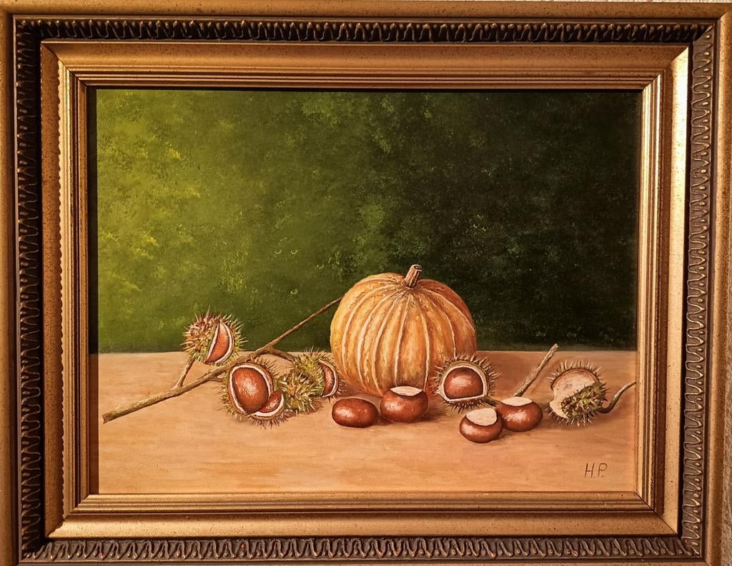 Schilderij olieverf op paneel, Ophalen of Verzenden