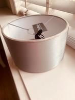 Duran grijs satijnen lampenkap, Rond, Nieuw, Ophalen of Verzenden, Grijs