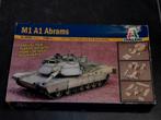 Italeri 1/35 M1A1 Abrams MBT plastic kit with resin parts, Hobby en Vrije tijd, Modelbouw | Auto's en Voertuigen, Tank, Italeri