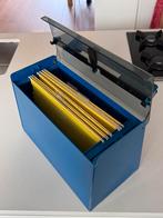 Blauwe dossier koffer, Diversen, Schrijfwaren, Ophalen, Zo goed als nieuw