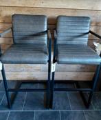 Moderne Leatherlook barkrukken industrieel / A-Merk barkruk, Ophalen, 60 tot 90 cm, Nieuw, Metaal