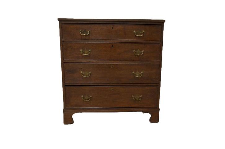 Strakke Engelse ladekast/commode, Antiek en Kunst, Antiek | Overige Antiek, Ophalen of Verzenden