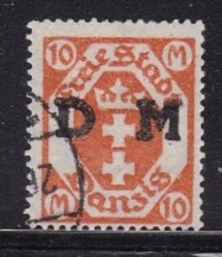 4104 – Freie Stadt Danzig michel dienstzegel 27 gestempeld, Postzegels en Munten, Postzegels | Europa | Duitsland, Gestempeld