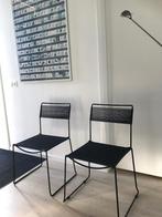 Set  Vintage Jodi Sintesi Spaghetti Design  stoelen, Huis en Inrichting, Ophalen, Gebruikt, Twee, Zwart