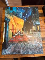 Van Gogh - Terras bij nacht - 80x60 cm, Antiek en Kunst, Ophalen